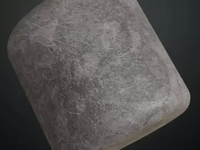 Galvanized Metal Sheet Scratches PBR Seamless Texture