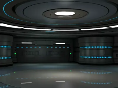 Sci Fi Room 3D model 61
