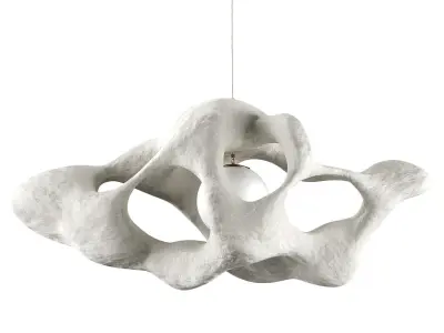 Horizontal Amobius illuminated sculpture Low-poly 3D model