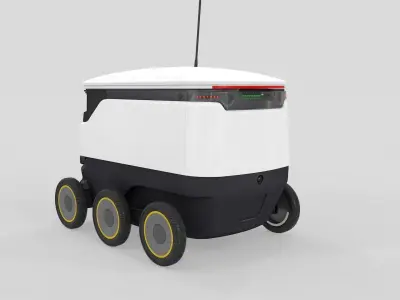 Delivery Robot Starship 3D model