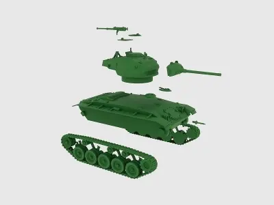 Light Tank M24 Chaffee 3D print model