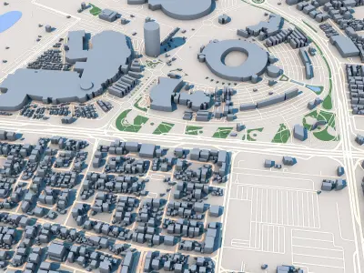 Aspire Tower Tornado Tower Doha Qatar 3D model