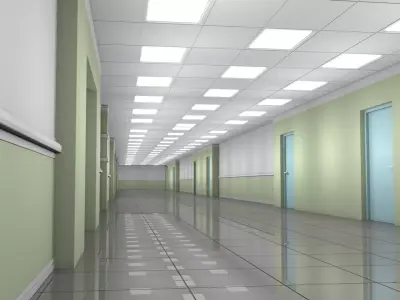 Apartment Corridor Interior 3D model