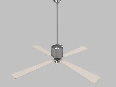 Ceiling-Fan ceiling fan with three blades 3D model