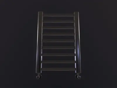 Metal Bathroom Radiator 3D Model Low-poly 3D model