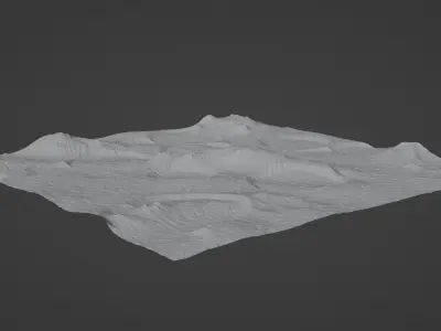 Procedural Surface of Mars 3D model