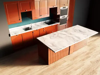 52-Kitchen4 glossy 5 3D model