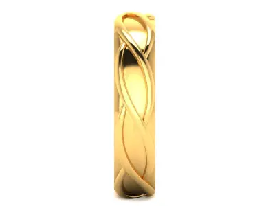Solitaire Wedding Engagement Band Ring 3D print model