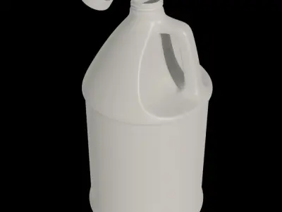 Detergent Bottle Mockup Low-poly 3D model