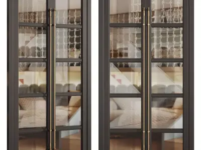 Interior door 26 Low-poly 3D model