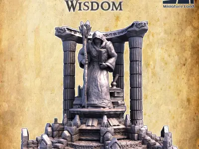 Altar of Wisdom Tabletop Terrain 28MM  3D print model