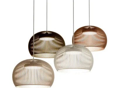 Suspension Luminaire Bois 3D model