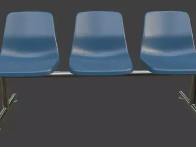 Waiting Bench 3D model