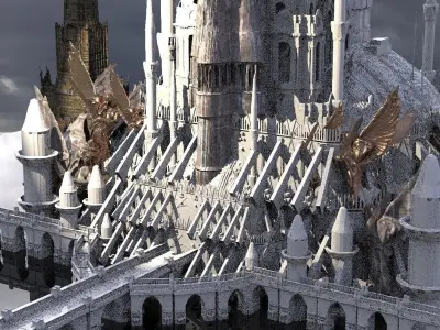 White Palace Emperors city 4 3D model