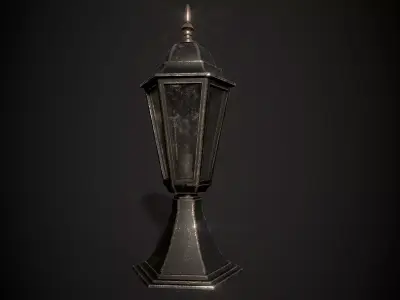 Lamp Black  Free low-poly 3D model