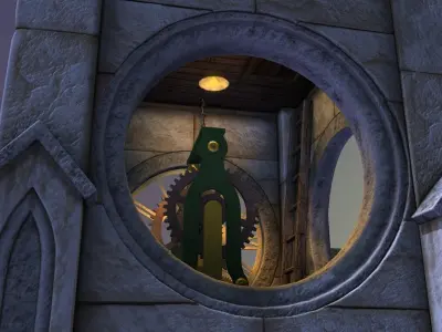 Victorian clock tower 3D model