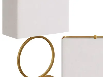 Rhys Brass Table Lamp By Arhaus 3D model