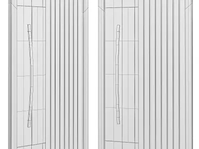 Interior Doors 3d model  Low-poly 3D model