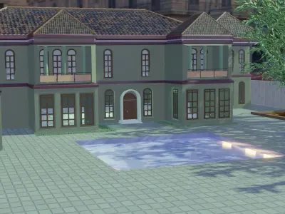 Residential Building Exterior Design 3D model
