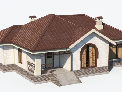 Residential House 9 Low-poly 3D model