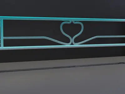 10 Low-Poly Common Japanese Fence Pack Low-poly 3D model