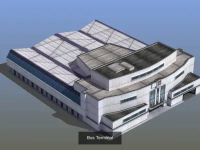 Mega Building Collection 01 3D Model Pack