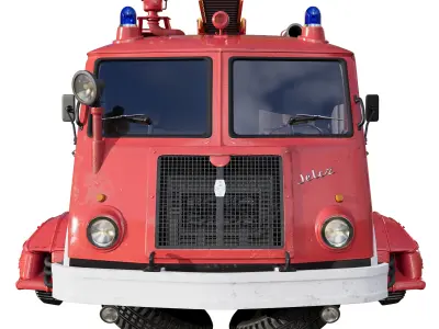 Sci-Fi Fire truck Jelcz 003 Star 25 3D model