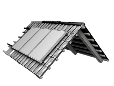 Solar Panel Roof 3D model