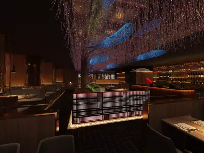 Restaurant Cafe Bar Pub Scene  3D model