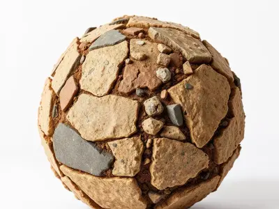 Rustic Stone Terrain model pack Low-poly 3D model