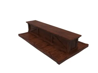 Tudor Bar Low-poly 3D model