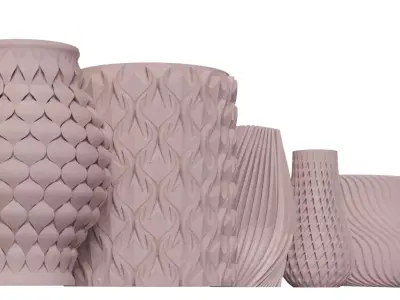 Faceted Geometric Vase 3D print model