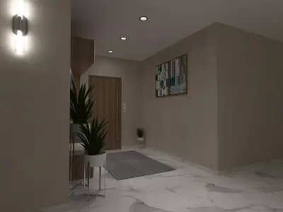 MODERN ENTRANCE HALL DESIGN 3D model