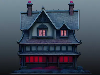 Mediaval fantasy house 3D model