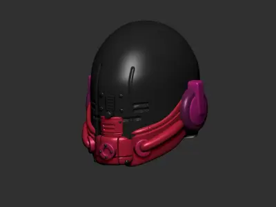 helmet high poly sculpt 3d printable ver 7 3D model 3D model 188