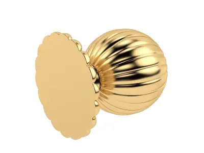 Flower Mortice Door Knob 3D model