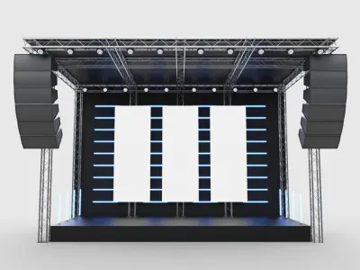 Concert Stage 2 3D model