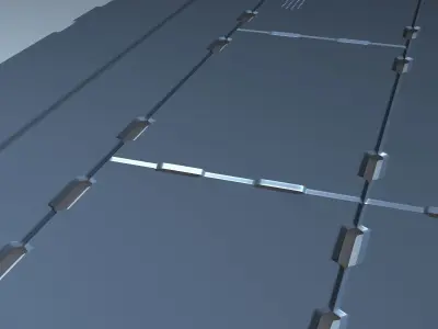 Scifi Paneling Elements 3D model