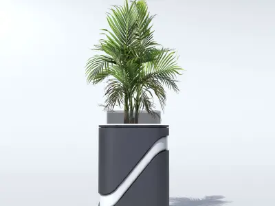 Modern Vase PBR Low-poly 3D model