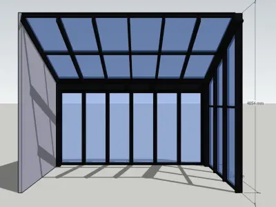 Warm wintergarden 3D model