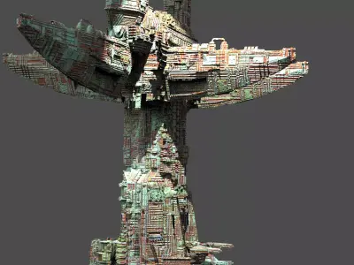 Wraith Architecture Tower 1  3D model