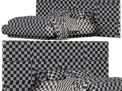 Lucca Karyola bed by Area mobilya 3D model