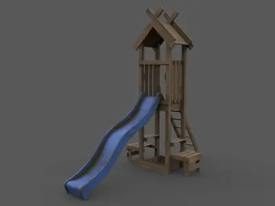 PBR Playground Jungle Gym 04 Low-poly 3D model