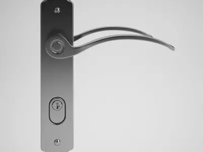 CGAxis Door Handle 3D model buy