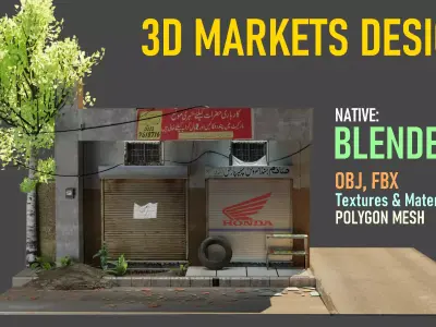 Street Markets 3D model