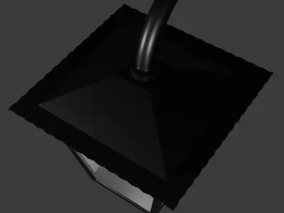 Wall-mounted outdoor light 3D model