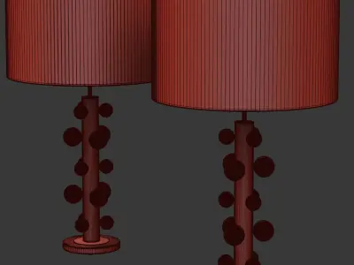 Pair of table Lamp by LA Studio  3D model