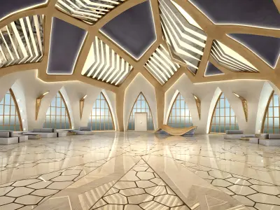  Meeting Center of the Future Low-poly 3D model