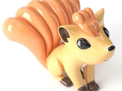 Pokemon Vupix ceramic 3D model