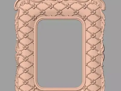 Photo frame 3D relief models STL Files used for CNC Router E988 3D model